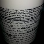 My prized Thomas Hardy mug, showing revisions he made to a draft of Tess of the d'Urburvilles